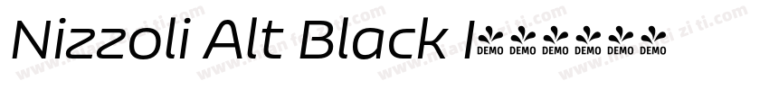Nizzoli Alt Black I字体转换
